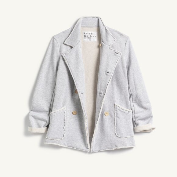 Frank & Eileen Belfast Sweatshirt Peacoat Size S Gray Melange - Picture 16 of 16